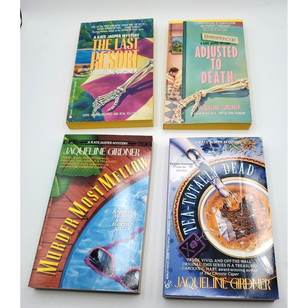 Lot of 4 Jaqueline Girder A Kate Jasper Mystery Paperbacks NOS Mint